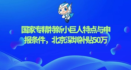 國家專精特新“小巨人”企業(yè)申報指南 聚焦網(wǎng)絡(luò)科技領(lǐng)域，詳解政策要點與京深50萬補貼